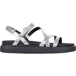 Clarks Aristella Δερμάτινα Γυναικεία Σανδάλια Ασημί 26181261