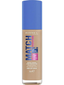 Rimmel Perfection 200 True Beige Liquid Foundation SPF20 30ml