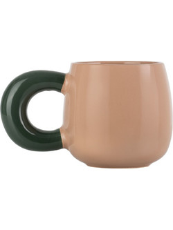 Estia Bubbli Κούπα Κεραμική Καφέ Μαύρη 410ml