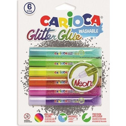 ΧΡΥΣΟΚΟΛΛΑ ΚΟΛΛΑ CARIOCA NEON GLITTER 10,5ml 6TEM. 133421110