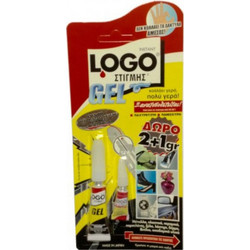 Logo Κόλλα Στιγμής Gel 2gr +1 Δώρο