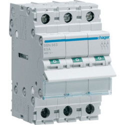 ΔΙΑΚΟΠΤΗΣ ΡΑΓΑΣ 3x63Α SBN363 HAGER