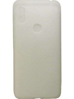 Silicone Back Cover Case for Honor 8A / Huawei Y6 (2019) White-Clear (OEM)