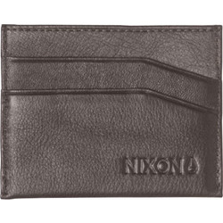 ...πορτοφόλι δερμάτινο της Nixon σε καφέ χρώμα με 4...