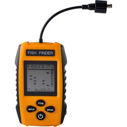 0.7-100M Depth 200KHz Sonar Sounder Alarm Transducer ABS Συσκευή Έυρεσης Ψαριών