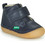 Kickers Sabio Παιδικά Μποτάκια Navy Μπλε Δερμάτινα με Σκρατς 584348-10-102