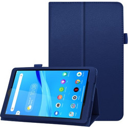 Δερμάτινη Θήκη Βιβλίο με Βάση Στήριξης για Lenovo Tab M8 - Σκούρο Μπλε