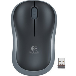 Logitech M185 Ασύρματο Mini Ποντίκι Black Grey
