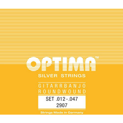 Optima 2907 Σετ 6 Χορδές Μπάντζο Silver Plated Copper 12-47"