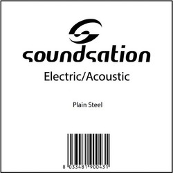 Soundsation P016 Χορδή Ηλεκτρικής / Ακουστικής Κιθάρας Plain Steel 16"