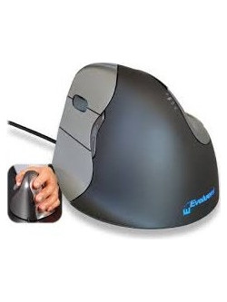 BakkerElkhuizen Evoluent 4 Left Hand Ενσύρματο Ποντίκι Εργονομικό Vertical Grey