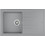 Teka Stone 50 B-TG 1B 1C Ένθετος Νεροχύτης Γρανίτη Αντιστρεφόμενος Metallic Grey 86x50cm