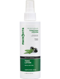 Macrovita Olive Oil & Calendula Λοσιόν Τόνωσης Προσώπου 200ml