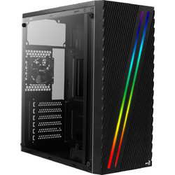 Aerocool Streak Gaming Midi Tower Κουτί Υπολογιστή RGB με Πλαϊνό Παράθυρο