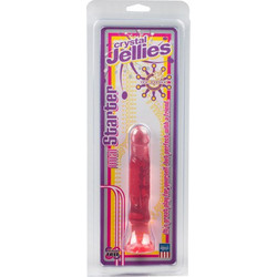 Doc Johnson Crystal Jellies Ballsy Super Cock 15cm Pink