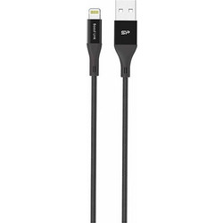 Data cable Silicon Power LK30AL Lightning USB to USB 2.0 για iPhone 5/5s, 6/6S, 6/6S Plus, SE, 7/7 Plus, iPad Air/Mini 1m Black