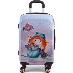 Karactermania Ninette 38868 Παιδική Βαλίτσα Καμπίνας 54x34x22cm με 4 Ρόδες Λιλά