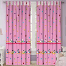 Vasilas Home Παιδική Κουρτίνα με Θηλιές 140x290 Voile Club House Pink