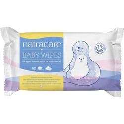 Natracare Organic Μωρομάντηλα Χωρίς Parabens με Χαμομήλι 50τμχ