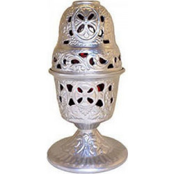 Καντήλι χρώμα ασημί Διαστάσεις :8,5cm x 17,5cm