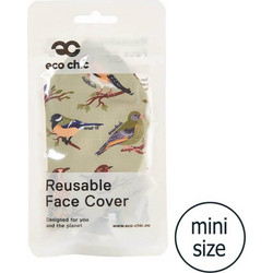 Eco Chic Mini Face Cover Green Wild Birds M100 1τμχ