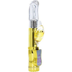 AriaTrade Silicone Rotating Δονητής Rabbit 21cm Χρυσός