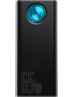 Baseus Amblight Power Bank 30000mAh 65W με 4 Θύρες USB-A & Θύρα USB-C Quick Charge 3.0 & Power Delivery Black