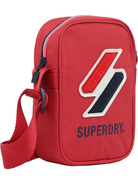 Superdry Side Ανδρική Τσάντα Ώμου / Χιαστί Κόκκινη M9110402A-OPI