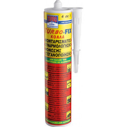 TURBO-FIX 290ml Κόλλα Μονταρίσματος και Συναρμολόγησης Λευκή
