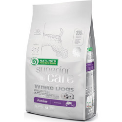 Nature's Protection Superior Care White Dogs Grain Free Junior All Breeds with Salmon 1.5kg