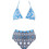 Gsecret Bikini Set Τριγωνάκι με Ενίσχυση Ψηλόμεσο Γαλάζιο SE6128-13744