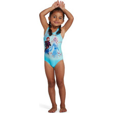 Speedo Disney Frozen Παιδικό Μαγιό Ολόσωμο για Κορίτσι Μπλε 807970-G034