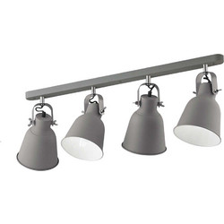 LUCE I-LEGEND-AP4 Κρεμαστό Φωτιστικό Οροφής Ράγα Πολύφωτο E27 Γκρι 8031414863013