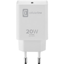 Cellular Line Φορτιστής Χωρίς Καλώδιο με Θύρα USB-C 20W Power Delivery White