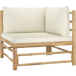 vidaXL Πολυθρόνα Κήπου Bamboo Μπεζ 313145