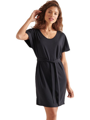Superdry Flash Mini Καλοκαιρινό Καθημερινό Φόρεμα Μαύρο W8010637A-02A