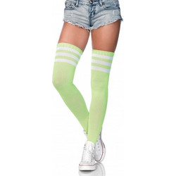 Leg Avenue Ribbed Thigh Highs Γυναικείες Κάλτσες Ψηλές Πράσινες
