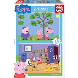 Παιδικό Puzzle Educa Peppa Το Γουρουνάκι 2x48 Κομμάτια 15920