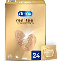 Durex Real Feel Προφυλακτικά Λεπτά με Λιπαντικό 24τμχ