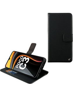 Volte-Tel Allure Magnet Book Stand Clip Θήκη Black (Xiaomi Poco C3)