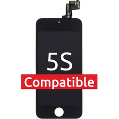 For iPhone/iPad (AP5S001B3) LCD Complete - Black, (Compatible) for model iPhone 5S