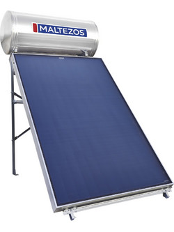 Maltezos H Ηλιακός Θερμοσίφωνας 160lt 2m² Inox Διπλής Ενέργειας