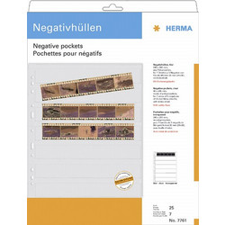 Herma Negative pockets PP clear 25 Sheets/5-Strips 7761