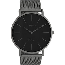 Oozoo Ανδρικό Ρολόι με Γκρι Μεταλλικό Μπρασελέ C9928