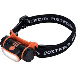 Portwest PA70 Επαναφορτιζόμενος Φακός Κεφαλής Εργασίας Αδιάβροχος 150lm