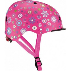Globber Κράνος Elite Με Led Deep Pink Flowers Xs/S (507-110)