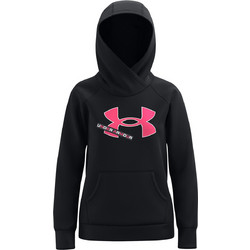 Under Armour Rival Logo Παιδικό Φούτερ με Κουκούλα Μαύρο 1366046-001