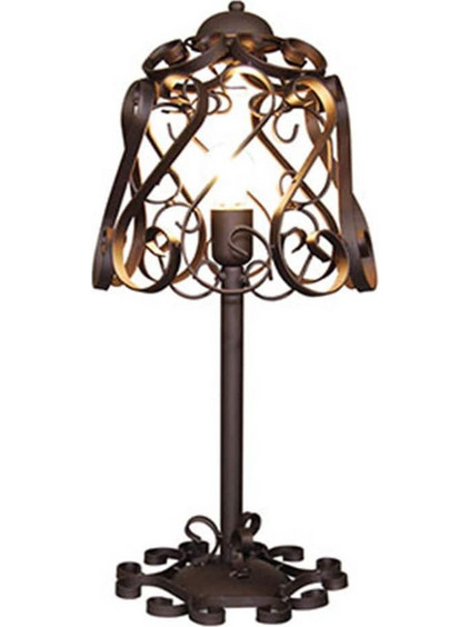Home Lighting LAMP-77-4019 Πορτατίφ Ε27 Bronze Φ30xΥ68cm