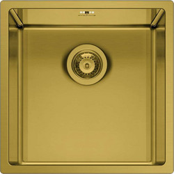 Pyramis Astris Colora Υποκαθήμενος Νεροχύτης Inox Gold 40x40cm 101055401
