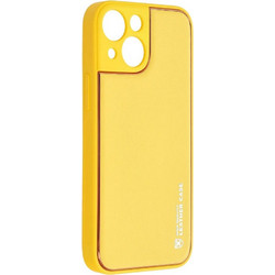 Forcell Leather Back Cover Yellow (iPhone 13 Mini)